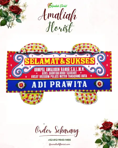 Papan Bunga Ucapan Selamat Sumberpitu